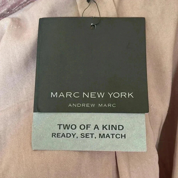 Marc New York Andrew Marc Mauve Velvet Button Down Shirt​​ - Picture 12 of 12